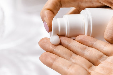 applying a topical cream