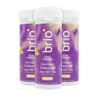 Brio Sour Lavender Lemonade Gummies
