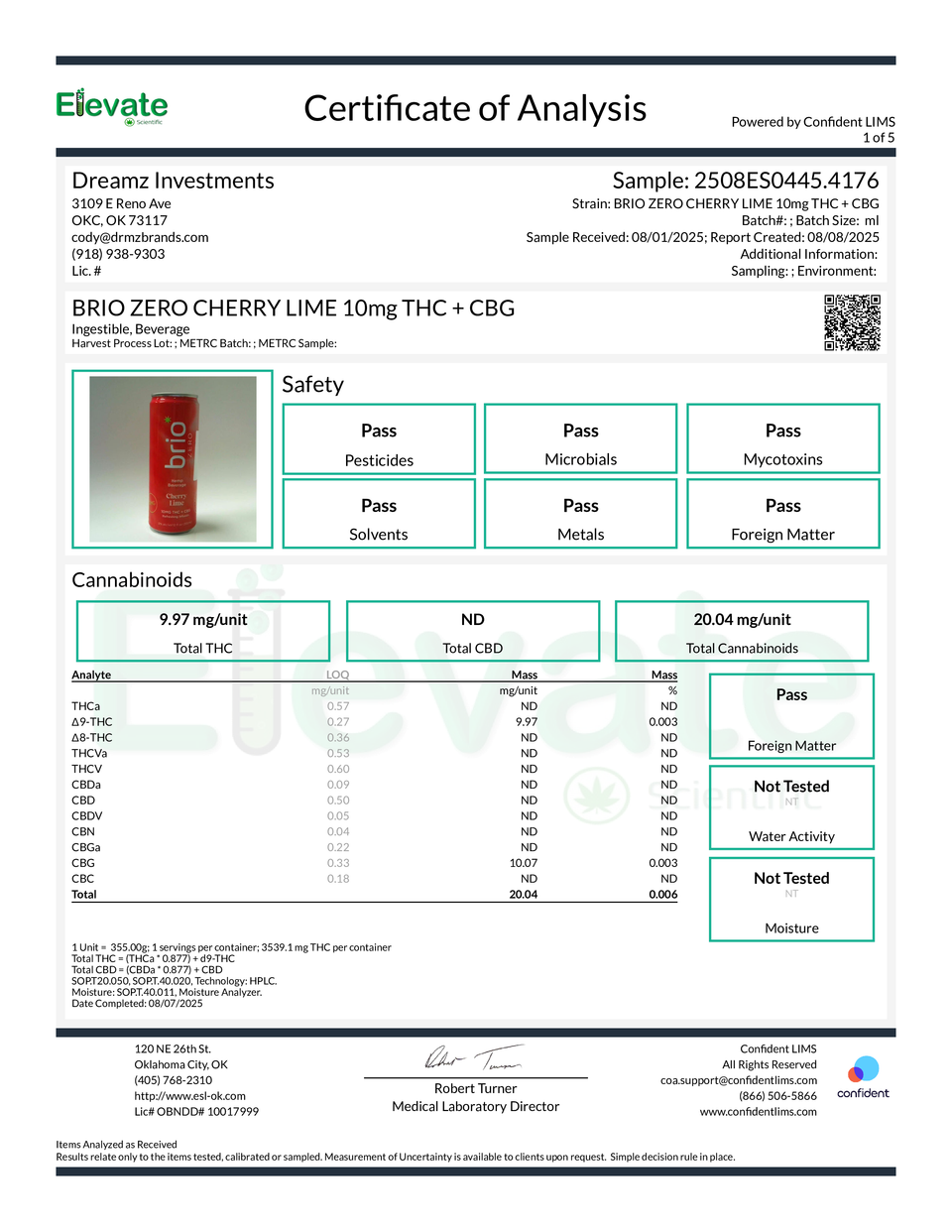 Brio Zero Cherry Lime