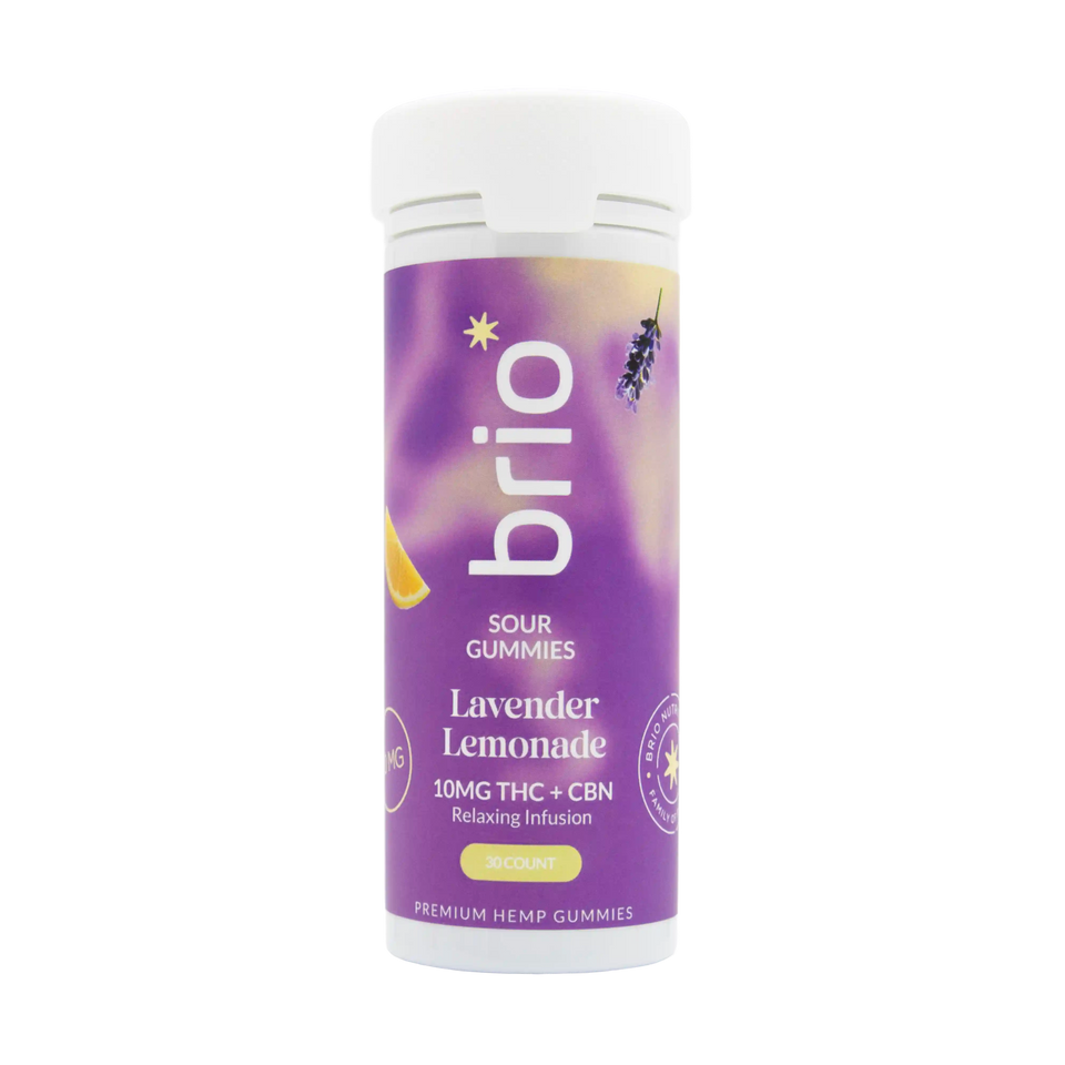 Brio Sour Lavender Lemonade Gummies