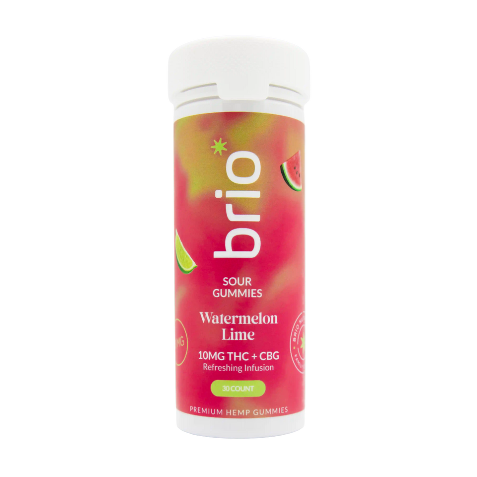 Brio Sour Watermelon Lime Gummies