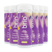 Brio Sour Lavender Lemonade Gummies
