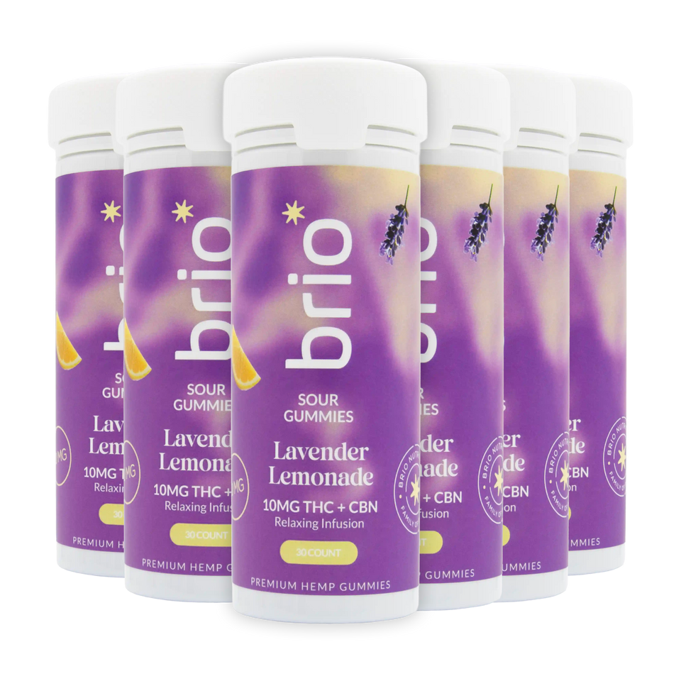Brio Sour Lavender Lemonade Gummies