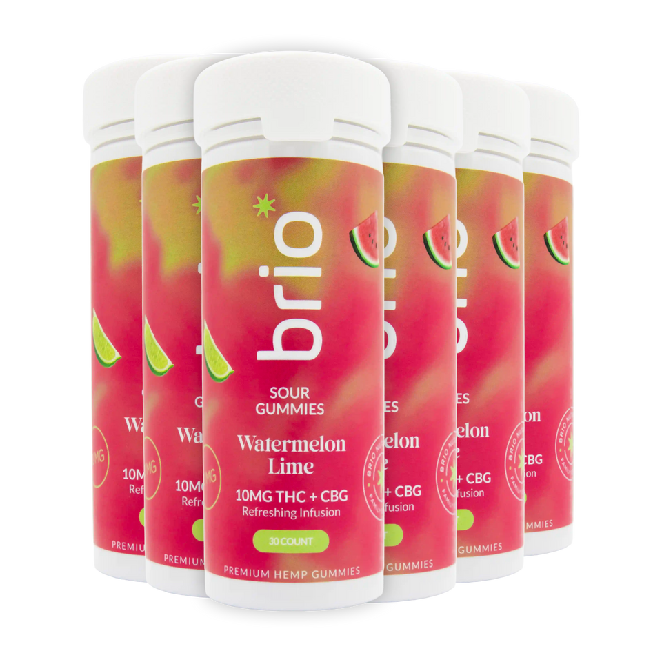 Brio Sour Watermelon Lime Gummies