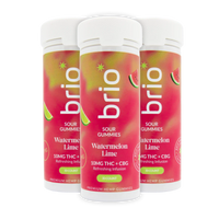 Brio Sour Watermelon Lime Gummies