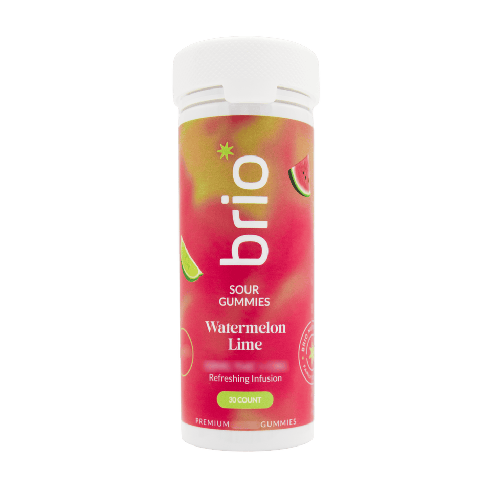 Brio Sour Watermelon Lime Gummies