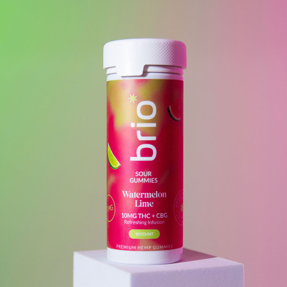 Brio Sour Watermelon Lime Gummies